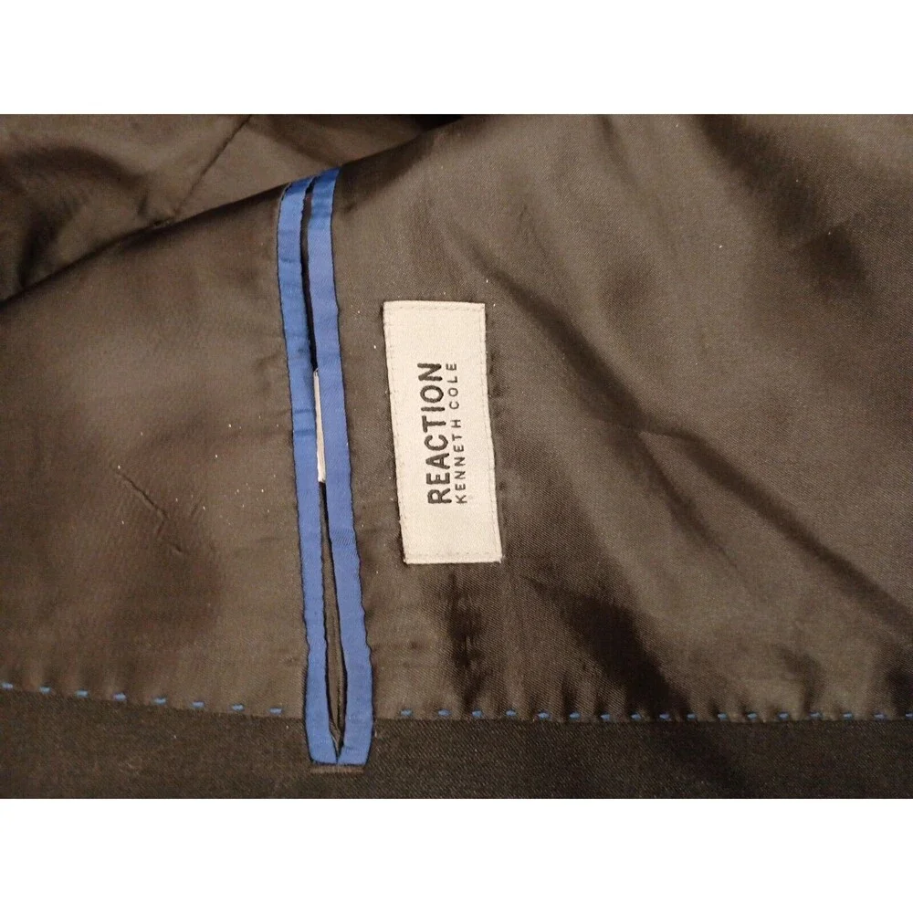 Kenneth Cole Reaction Blazer Jacket Size 46L Black